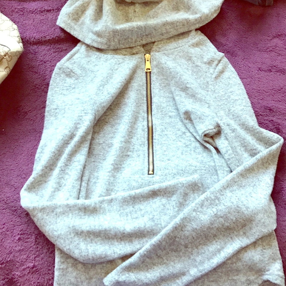 HOODIE DRESS GREY